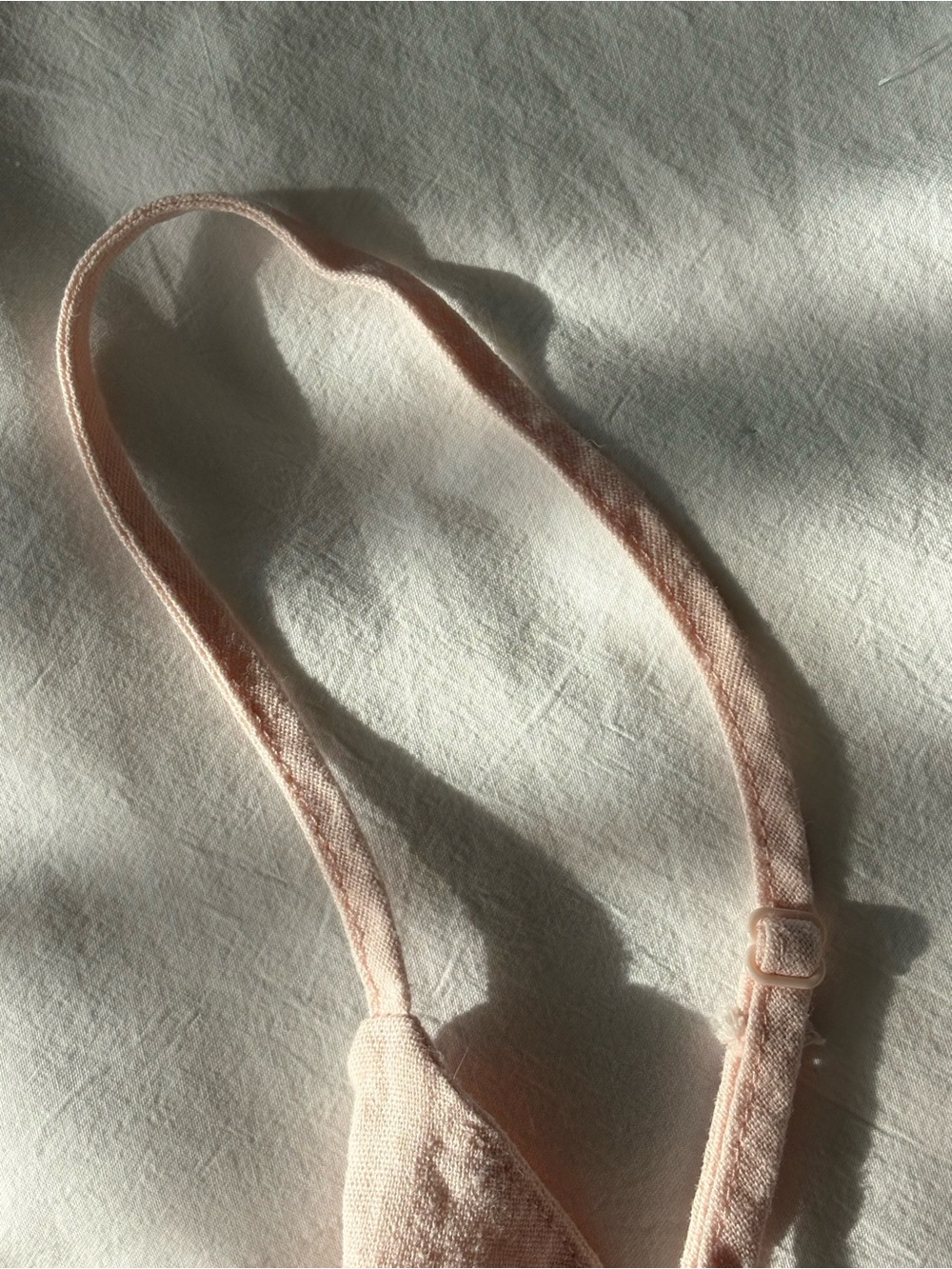 La Hearts Soft Blush Linen Pink Elastic Waist Cami - Picture 6 of 6